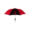 Promotional Elite Compact Folding Umbrella - 2 Color Panels Burgundy Red/White SBMUMB