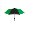Promotional Elite Compact Folding Umbrella - 2 Color Panels Lime Green/Black SBMUMB