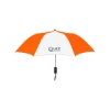 Promotional Elite Compact Folding Umbrella - 2 Color Panels Orange/White SBMUMB