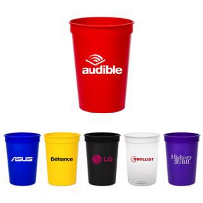 Custom 12 Oz. Smooth Colored Stadium Souvenir Cup with Logo TDRK1