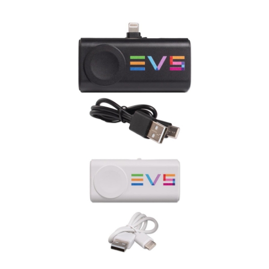 Custom Dual Plug Powerbank with Watch Charger with Logo TECH10
