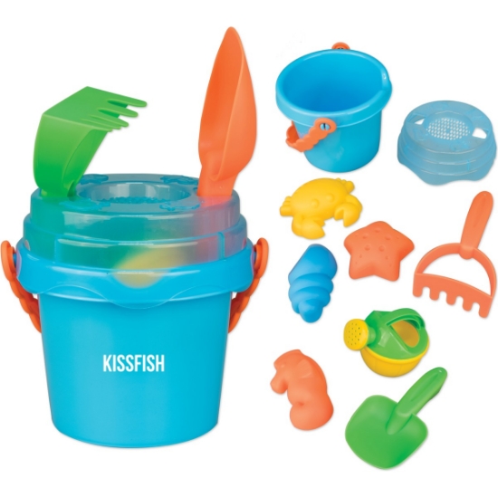 Custom Mini Sand Pail with Toys and Lid with Logo TOYPAL