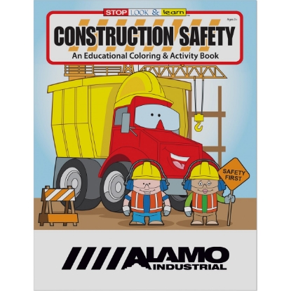Custom Construction Safety Coloring Book with Logo WCB16