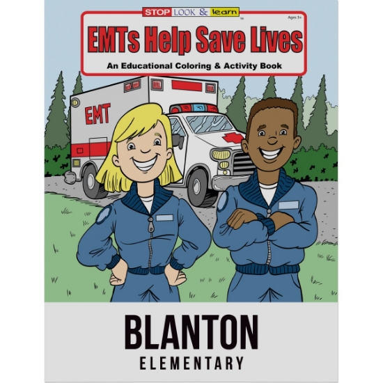 Custom EMTs Coloring Book with Logo WCB17