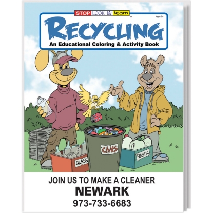 Custom Recycling Coloring Book with Logo WCB2