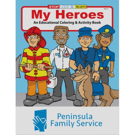 Custom My Heroes Coloring Book with Logo WCB20