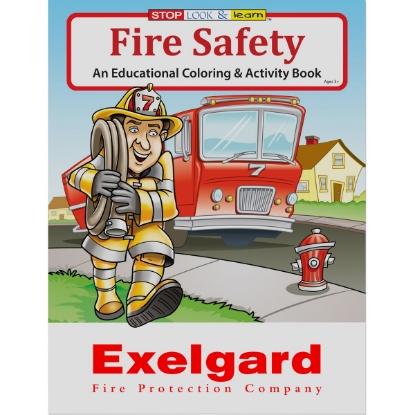 Custom Fire Safety Coloring Book with Logo WCB21