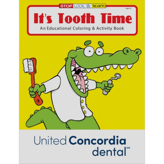 Custom Its Tooth Time Coloring Book with Logo WCB23
