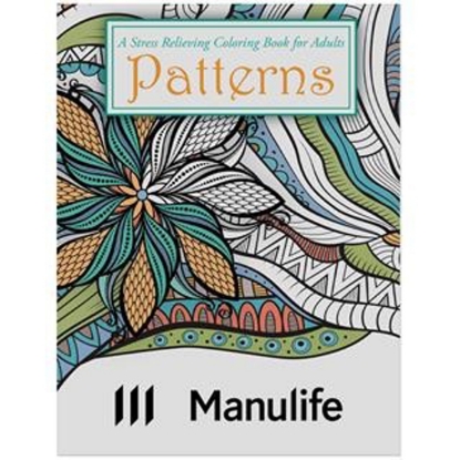 Custom Patterns Stress Relieving Coloring Book for Adults with Logo WCB25