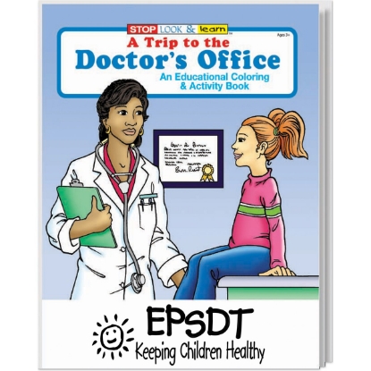 Custom A Trip to the Doctors Office Coloring Book with Logo WCB8
