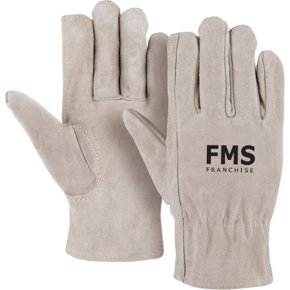 Custom Premium Suede Leather Gloves with Elastic Top with Logo WL1735X