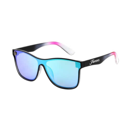 Custom Mixer Sunglasses Ombre with Blue Lens with Logo WL1756X