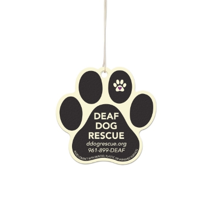 Custom Paw Printed Shaped Air Fresheners with Logo WL1765