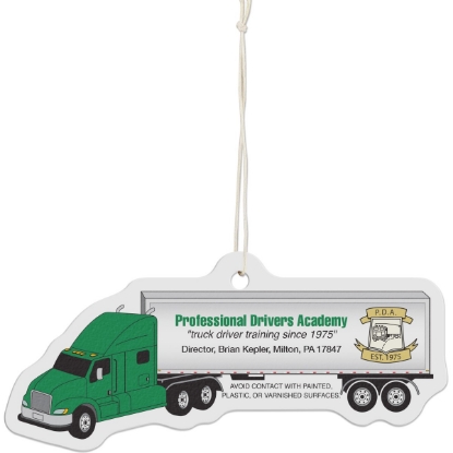 Custom Tractor Trailer Shaped Air Fresheners with Logo WL1769