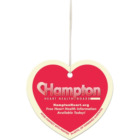 Custom Heart Shaped Air Fresheners with Logo WL1773