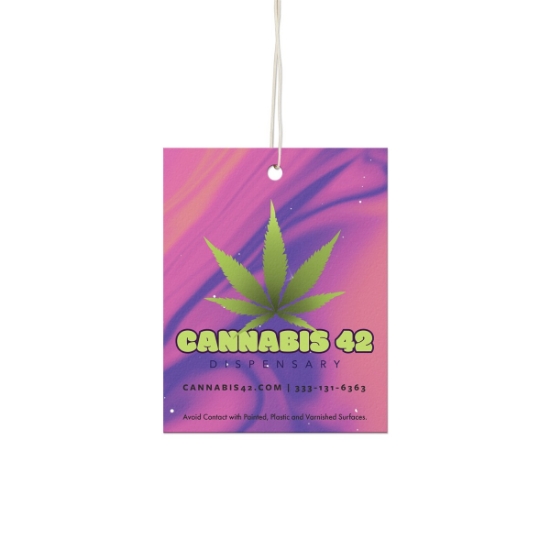 Custom Vertical Rectangle (Square Corners) Shaped Air Fresheners with Logo WL1778