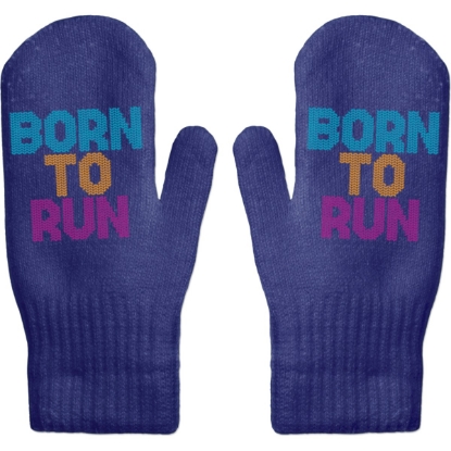 Custom Knitted Custom Jacquard Mittens with Logo WL1823