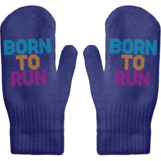 Custom Knitted Custom Jacquard Mittens with Logo WL1823