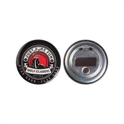 Custom Round Celluloid Button Bottle Opener with Magnet with Logo WL1908X