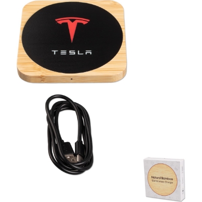 Custom Chi Charge Bright- Bamboo Sq with Logo WL1915X