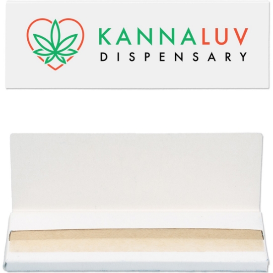 Custom 1 1/4 Rolling Papers- Quick Print Wood with Logo WL1931X