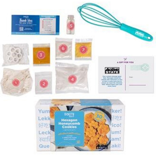 Custom Hexagon Honeycomb Cookies Kit with Logo WL1999X