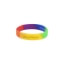 Custom Debossed Rainbow Silicone Wristband with Logo WL2071