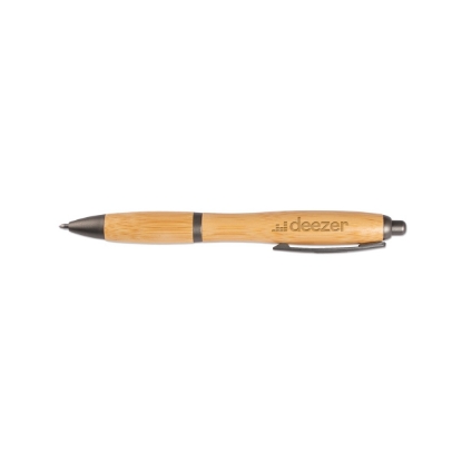 Custom Big Barrel Bamboo Pen with Logo WL2097X