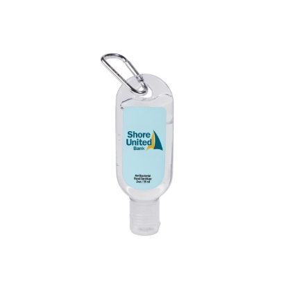 Custom 2 Oz. Hand Sanitizer with Carabiner with Logo WL2191X