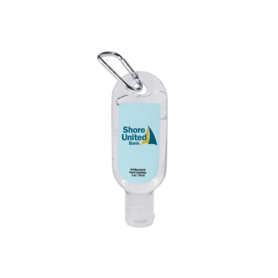 Custom 2 Oz. Hand Sanitizer with Carabiner with Logo WL2191X
