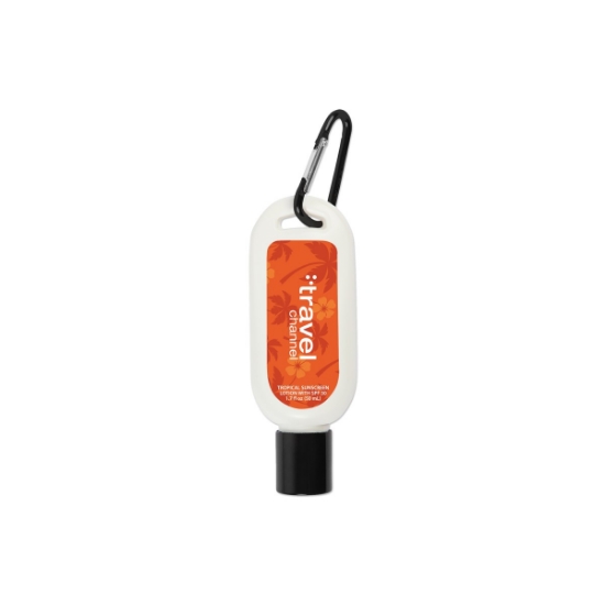 Custom 50 mL Sunscreen with Carabiner with Logo WL2202X