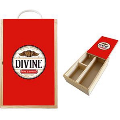 Custom Double Bottle Gift Box with Logo WL2208X