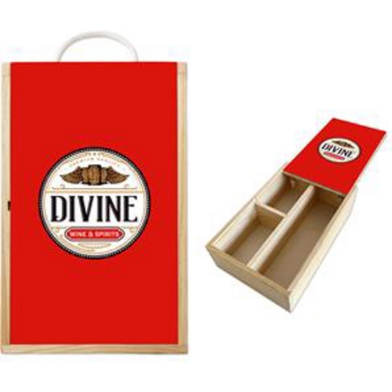 Custom Double Bottle Gift Box with Logo WL2208X