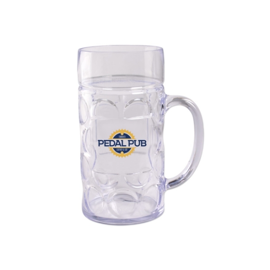 Custom 1/2 Liter Plastic German Style Oktoberfest Beet Mug with Handle with Logo WL2241X