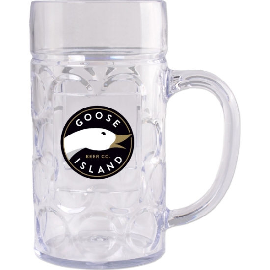 Custom 1 Liter Plastic German Style Oktoberfest Beer Mug with Handle with Logo WL2242X