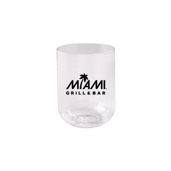 Custom 12 Oz Stemless Plastic Wine Tumbler with Logo WL2245X