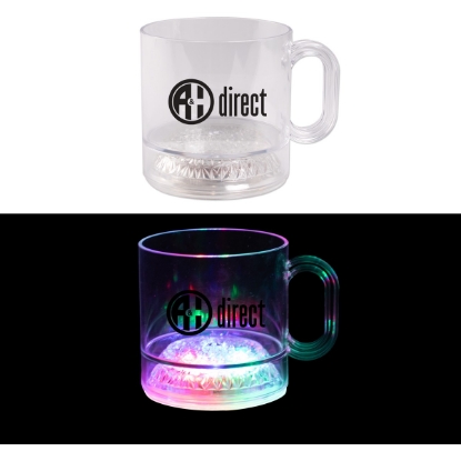 Custom 12 Oz 3 Light Plastic Coffee Mug with Handle with Logo WL2251X