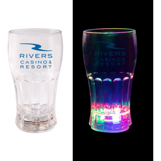 Custom 12 Oz 3 Light Plastic Fluted Bell Soda Cup with Logo WL2253X