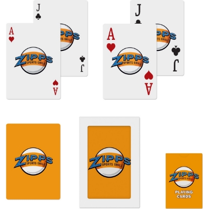 Custom USA Made Playing Cards- Custom Backs & Faces with Logo WL2278FAB