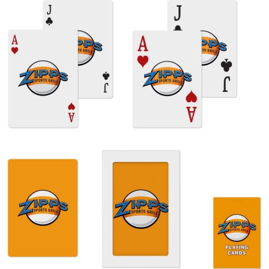 Custom USA Made Playing Cards- Custom Backs & Faces with Logo WL2278FAB