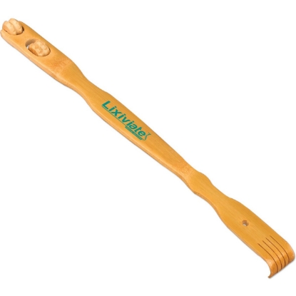 Custom Wood Back Scratcher w/ 2 Massaging Rollers with Logo WL340X