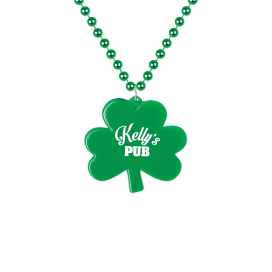 Custom Shamrock Medallion Beads with Logo WL633X