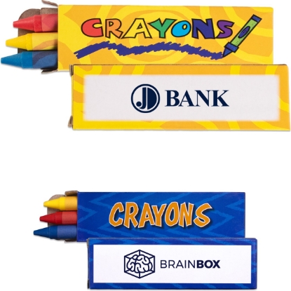 Custom 3 Pack Crayons with Logo 3PKCRA