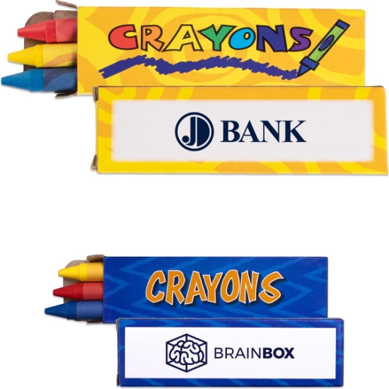 Custom 3 Pack Crayons with Logo 3PKCRA