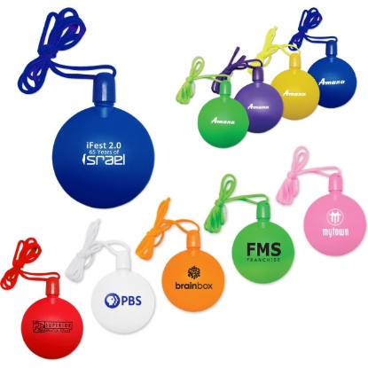 Custom Round Bubble Necklace with Logo BUBNKL