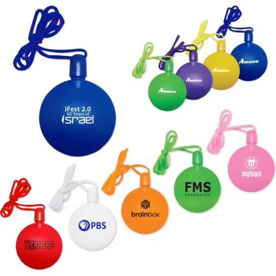 Custom Round Bubble Necklace with Logo BUBNKL