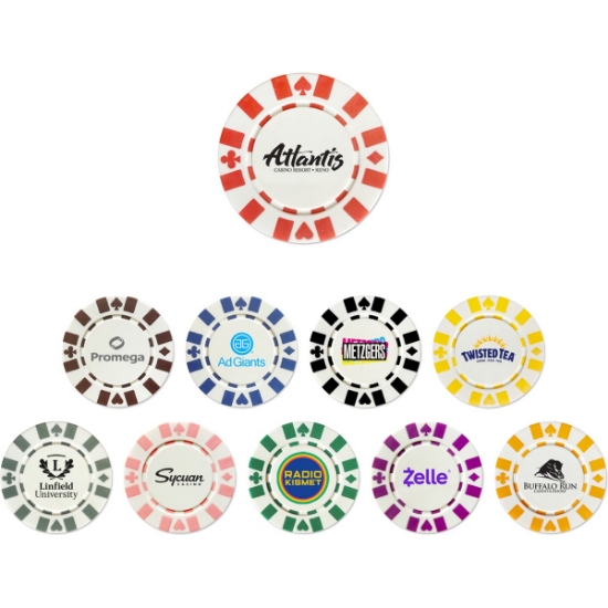 Custom Ceramic Poker Chip with Logo CERPKR