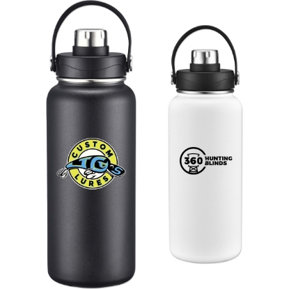 Custom 34 Oz. Vacuum Water Bottle with Logo DRK14