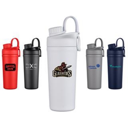 Custom 26 Oz. Double Wall Stainless Steel Vacuum Ice Shaker with Logo DRK27