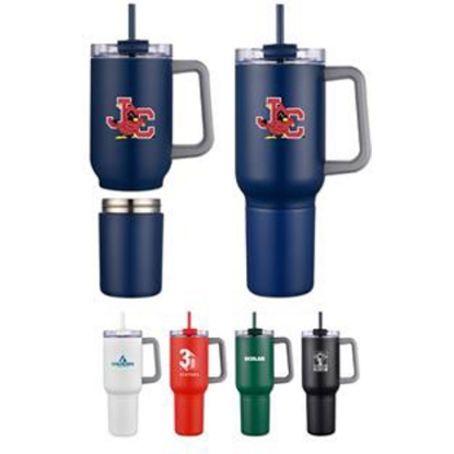 Custom 22 Oz. Stainless Steel Travel Mug with Cup with Logo DRK29